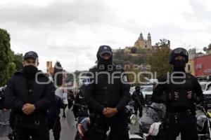 SAN PEDRO CHOLULA . PROTESTA JUNTAS AUXILIARES