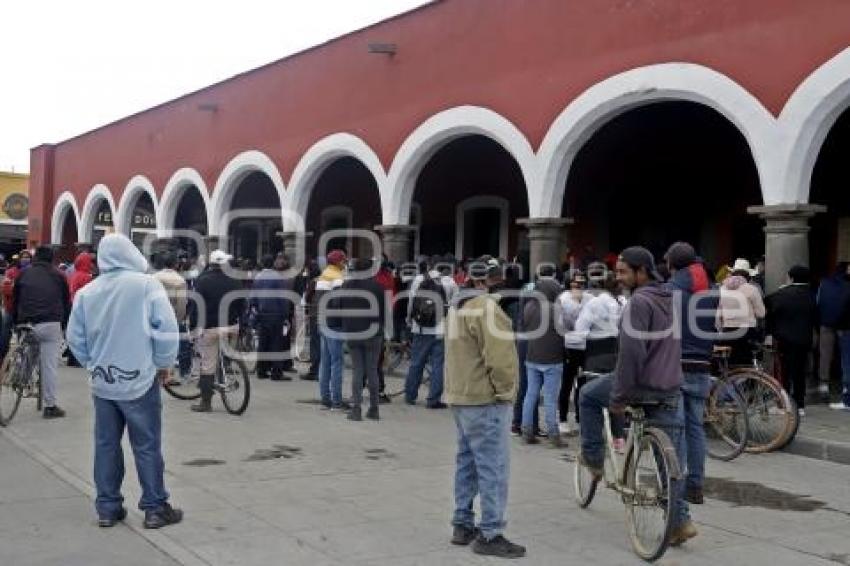 SAN PEDRO CHOLULA . PROTESTA JUNTAS AUXILIARES