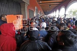 SAN PEDRO CHOLULA . PROTESTA JUNTAS AUXILIARES