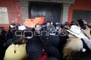 SAN PEDRO CHOLULA . PROTESTA JUNTAS AUXILIARES