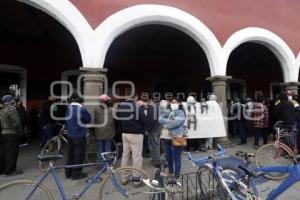 SAN PEDRO CHOLULA . PROTESTA JUNTAS AUXILIARES