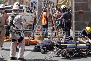 SEGURIDAD . ALCANTARILLA SIN TAPA