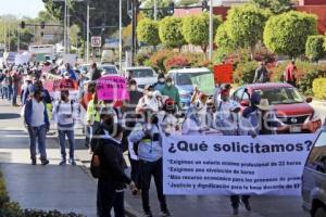 MANIFESTACIÓN MAESTROS EDUCACIÓN FÍSICA