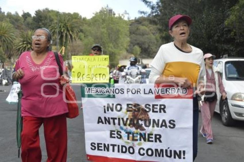 TLAXCALA . MANIFESTACIÓN VACUNA COVID-19