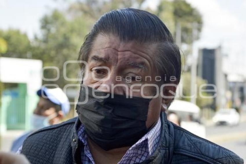 TLAXCALA . PROTESTA TRANSPORTISTAS