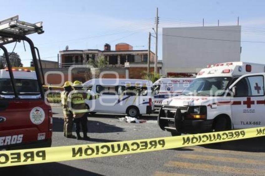 TLAXCALA . ACCIDENTE TRANSPORTE PÚBLICO