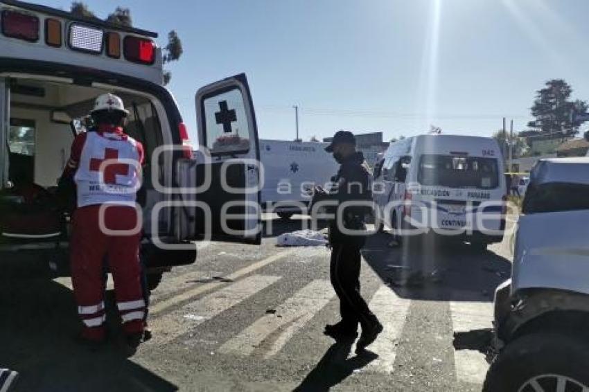 TLAXCALA . ACCIDENTE TRANSPORTE PÚBLICO