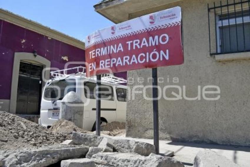 TEHUACÁN . PAVIMENTACIÓN CALLES