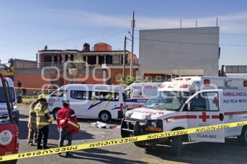 TLAXCALA . ACCIDENTE TRANSPORTE PÚBLICO