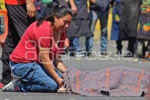 CENTRAL DE ABASTO . ATROPELLADO