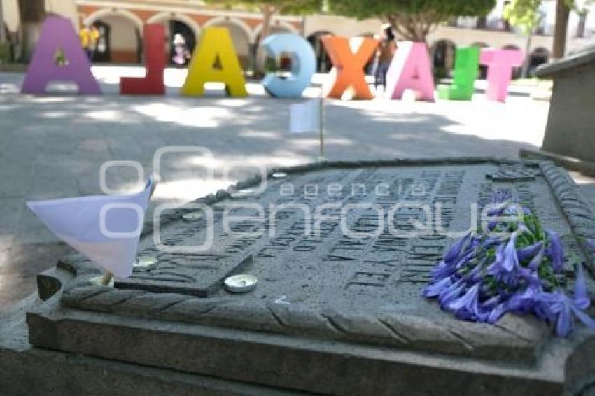TLAXCALA . PLACA DE HERMANDAD CON UCRANIA