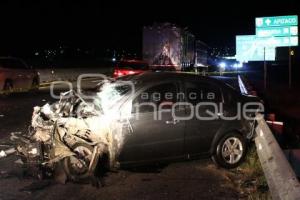 TLAXCALA . ACCIDENTE LIBRAMIENTO APIZACO