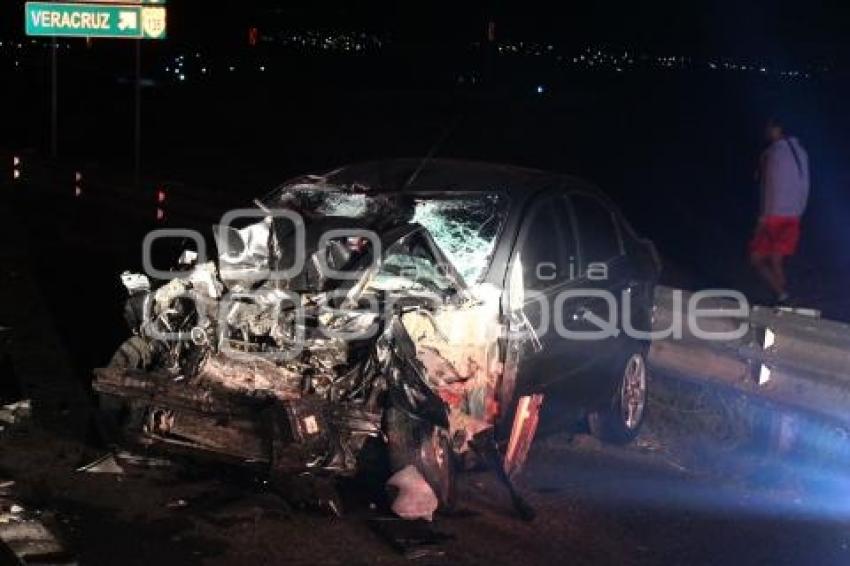 TLAXCALA . ACCIDENTE LIBRAMIENTO APIZACO