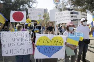 MANIFESTACIÓN . PAZ PARA UCRANIA