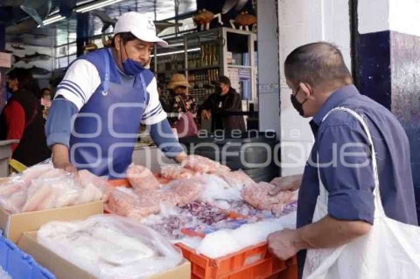 CUARESMA . VENTA DE MARISCOS