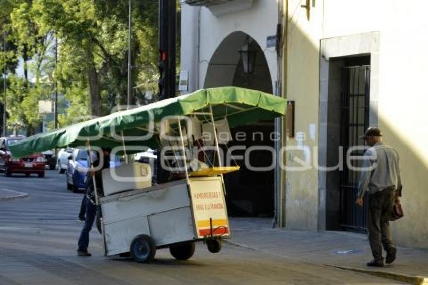 TLAXCALA . COMERCIANTES PLAZA XICOHTÉNCATL