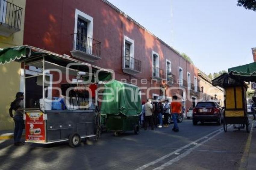 TLAXCALA . COMERCIANTES PLAZA XICOHTÉNCATL