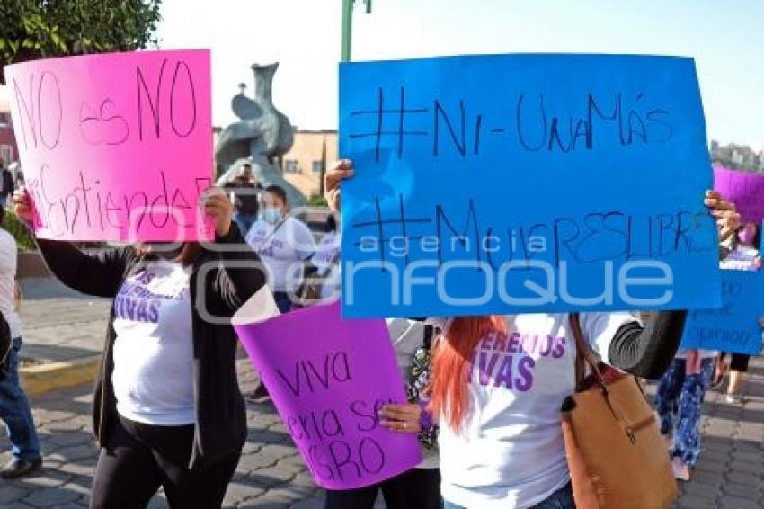 TLAXCALA . PROTESTA DÍA DE LA MUJER