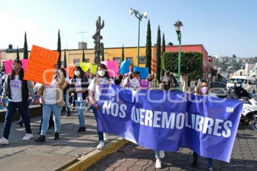 TLAXCALA . PROTESTA DÍA DE LA MUJER