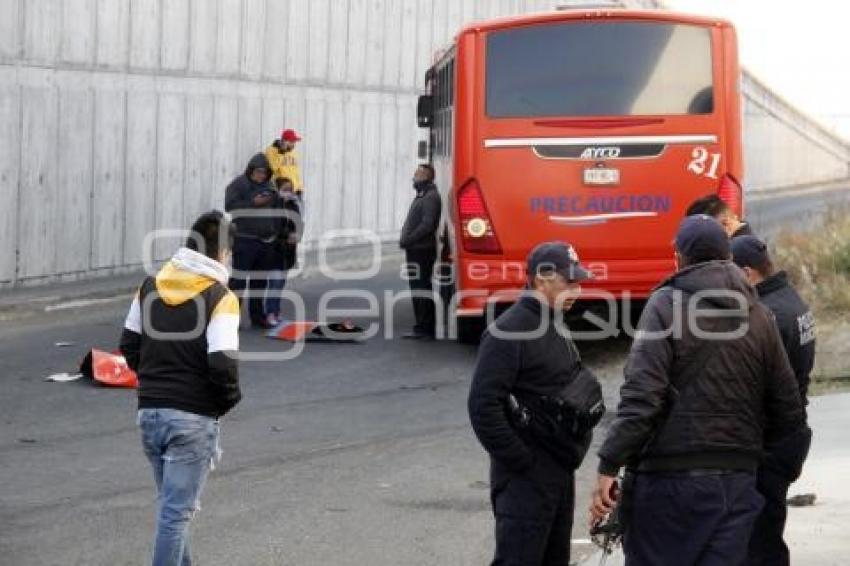 HUEJOTZINGO . CHOQUE AUTOMOVILÍSTICO