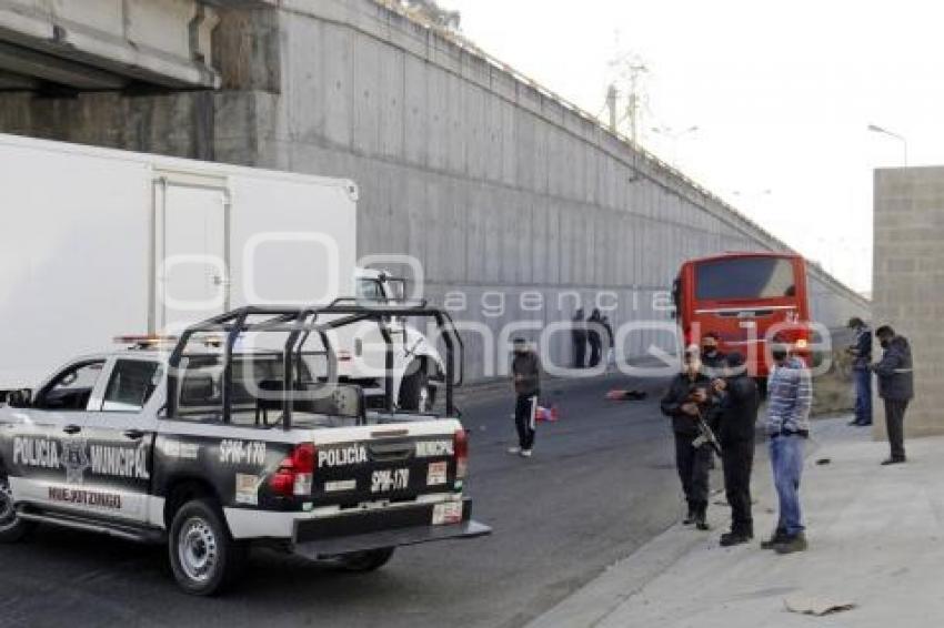 HUEJOTZINGO . CHOQUE AUTOMOVILÍSTICO