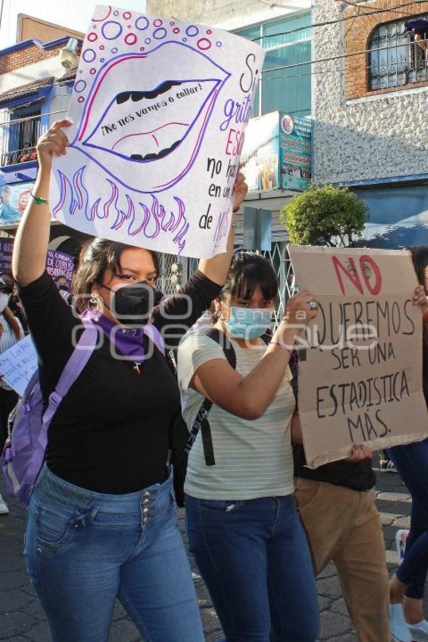 TEHUACÁN . MARCHA DIA DE LA MUJER