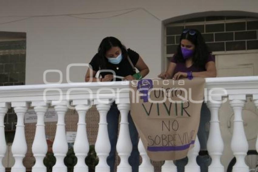 ACATLÁN . FEMINICIDIOS . MANIFESTACIÓN