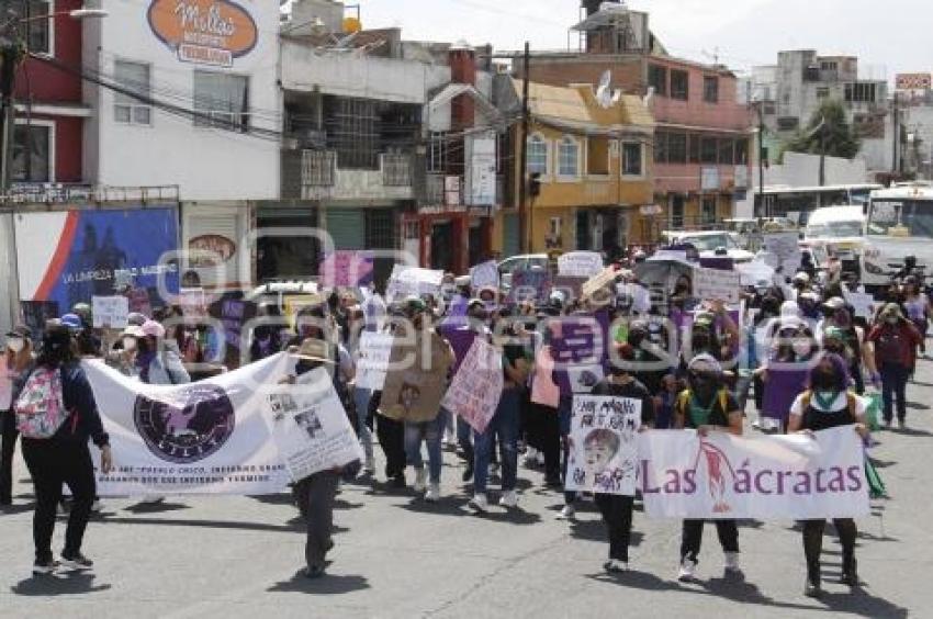 TEXMELUCAN . DÍA DE LA MUJER . PROTESTA
