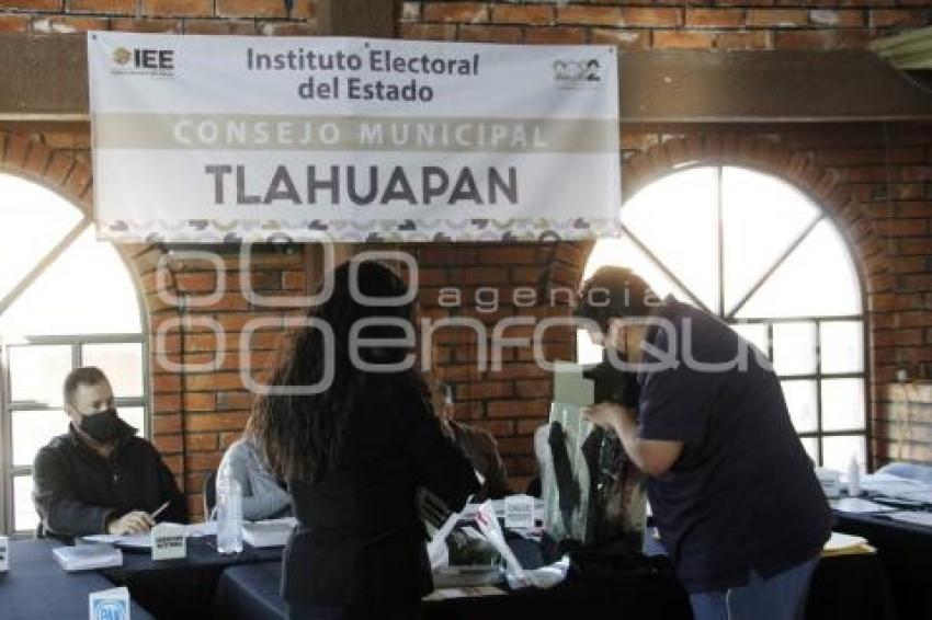 TLAHUAPAN . RECUENTO DE VOTOS