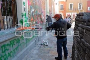 TLAXCALA . LIMPIEZA MARCHA 8M