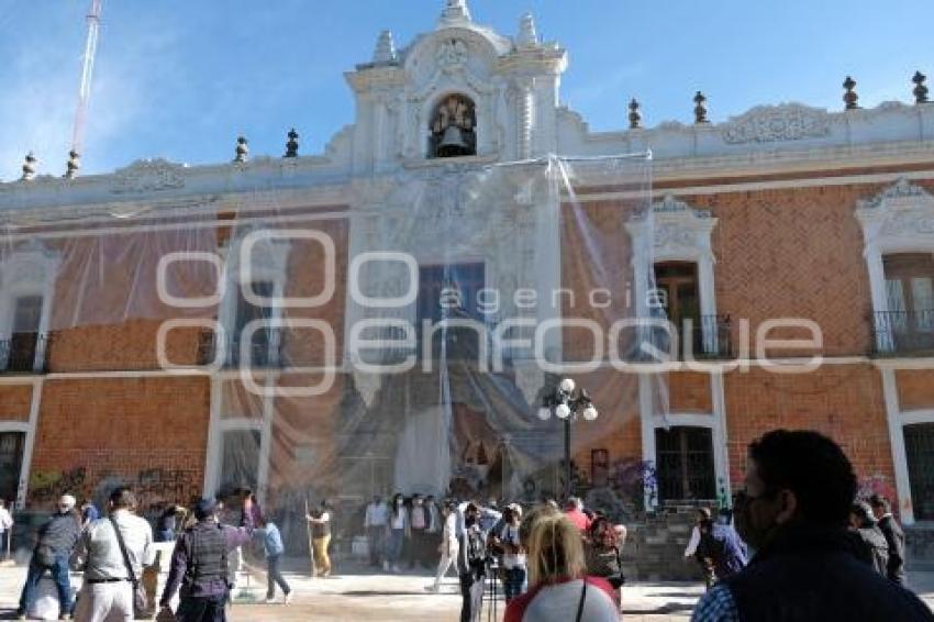 TLAXCALA . LIMPIEZA MARCHA 8M