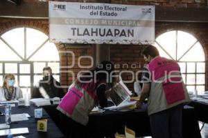 TLAHUAPAN . RECUENTO DE VOTOS