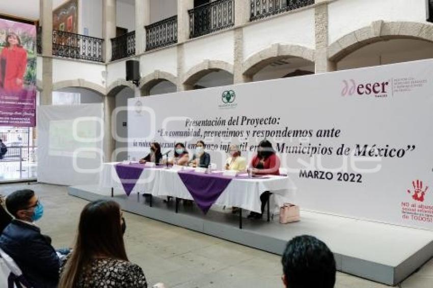 TLAXCALA . PREVENCIÓN VIOLENCIA SEXUAL Y EMBARAZO INFANTIL