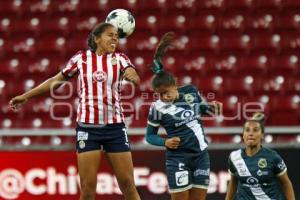 FÚTBOL FEMENIL . CHIVAS VS PUEBLA