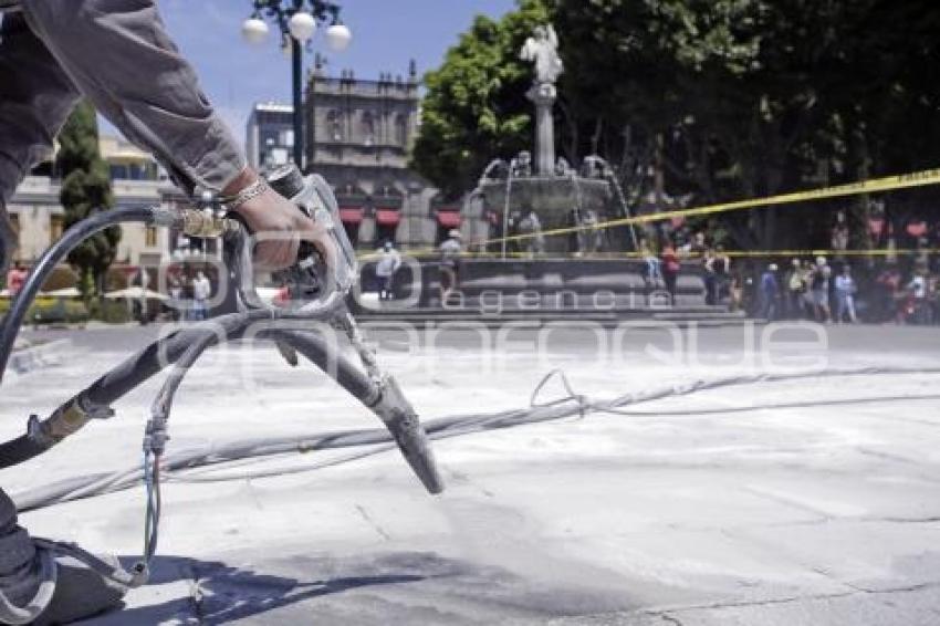 LIMPIEZA ZÓCALO . MARCHAS 8M