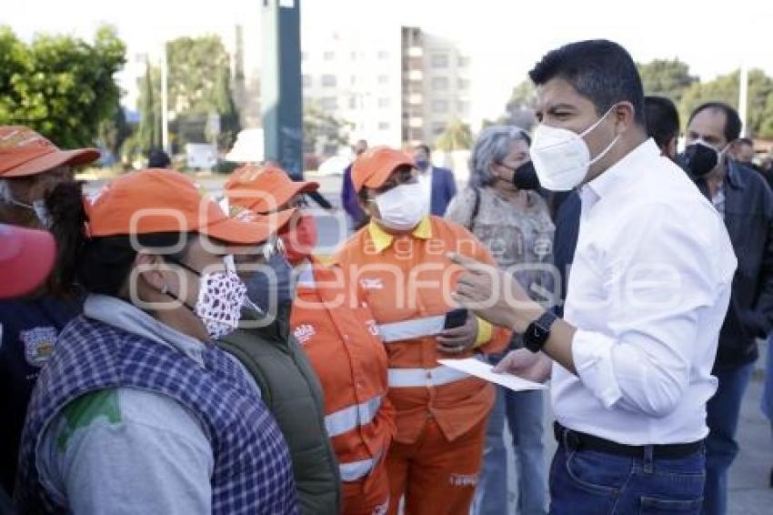 AYUNTAMIENTO . LIMPIEZA CAMELLONES