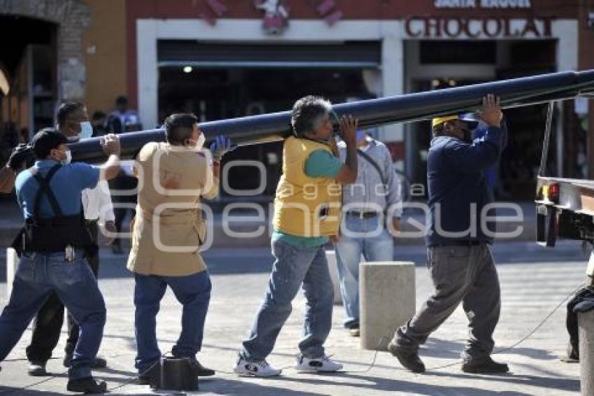 TLAXCALA . RETIRO ASTA BANDERA