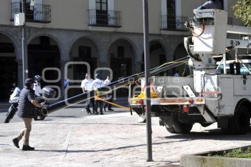 TLAXCALA . RETIRO ASTA BANDERA