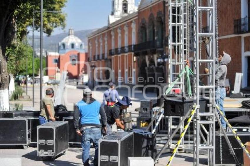 TLAXCALA . MONTAJE ESCENARIO