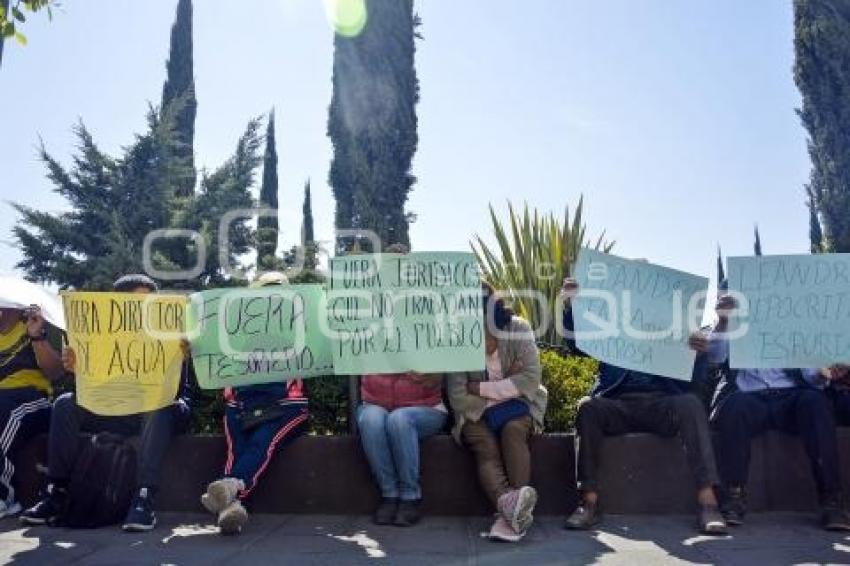 TLAXCALA . PROTESTA MAZATECOCHCO