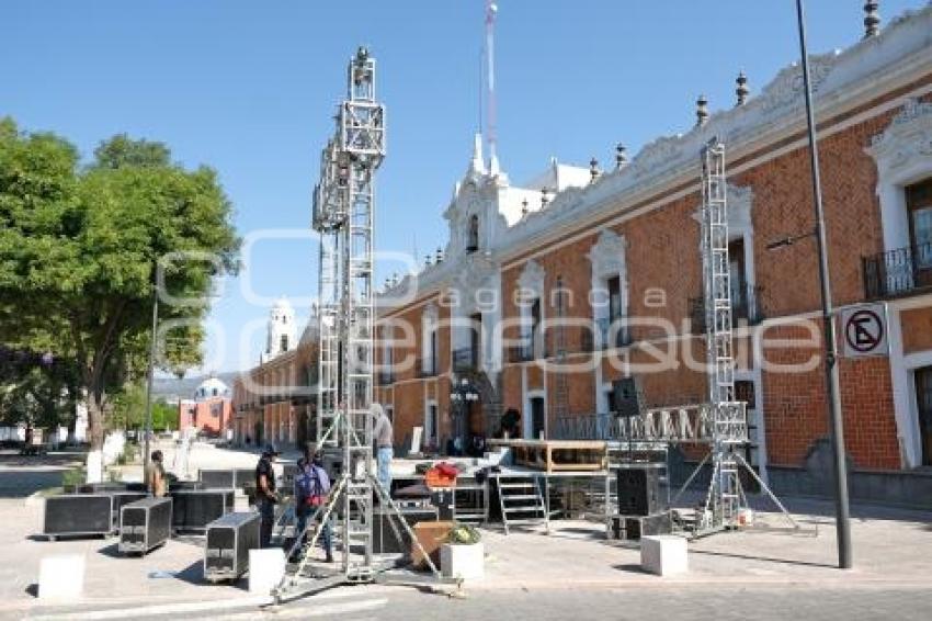 TLAXCALA . MONTAJE ESCENARIO