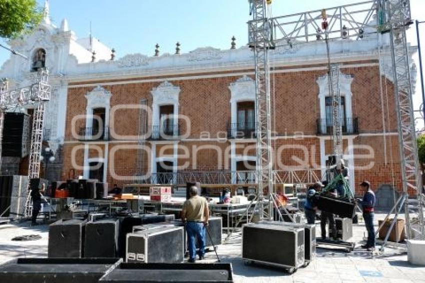 TLAXCALA . MONTAJE ESCENARIO