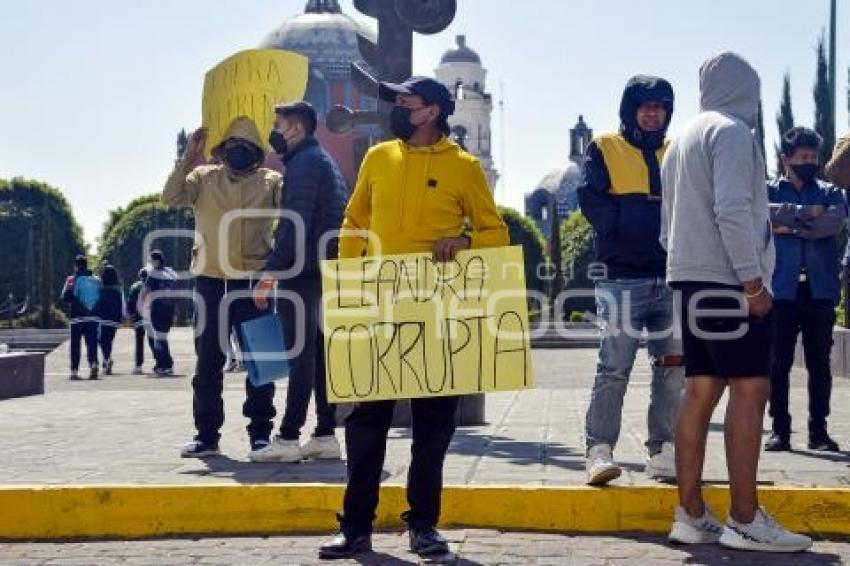 TLAXCALA . PROTESTA MAZATECOCHCO