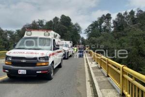 ACCIDENTE . CARETERA MÉXICO-TUXPAN