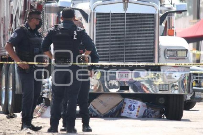 CENTRAL DE ABASTO . ATROPELLADO