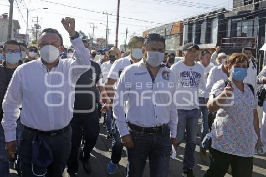 MANIFESTACIÓN . TRABAJADORES IMSS