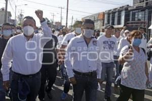 MANIFESTACIÓN . TRABAJADORES IMSS