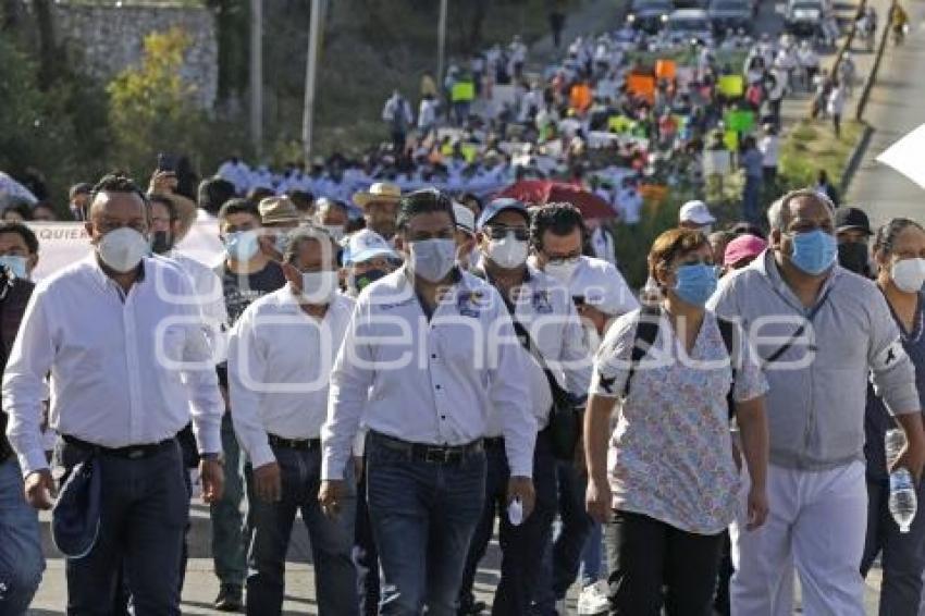 MANIFESTACIÓN . TRABAJADORES IMSS