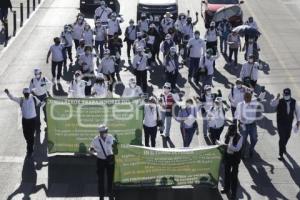 MANIFESTACIÓN . TRABAJADORES IMSS