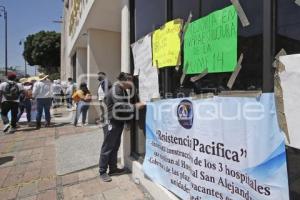 MANIFESTACIÓN . TRABAJADORES IMSS